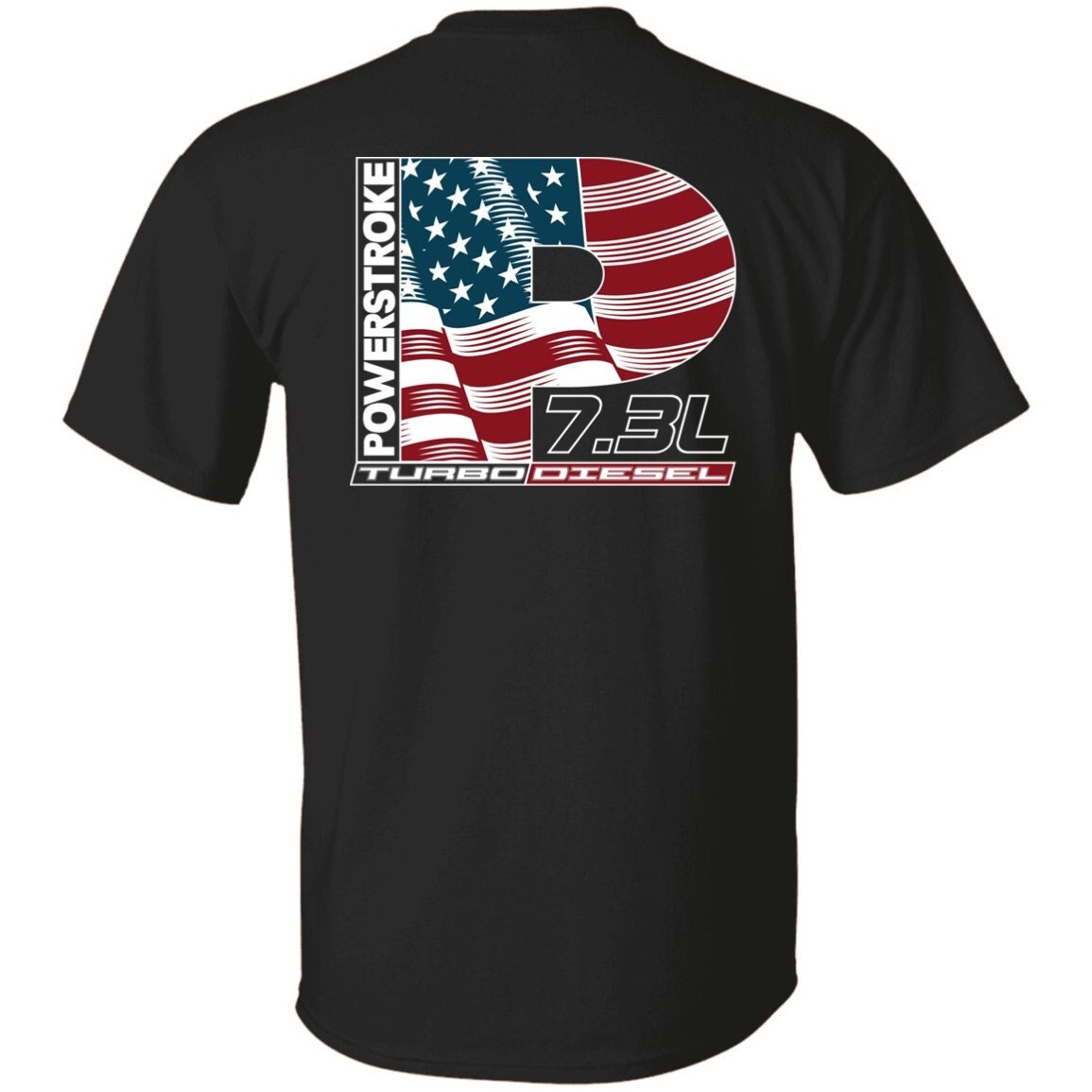 Powerstroke 7.3L, Powerstroke Turbo Diesel, Turbo Diesel Truck, Powerstroke, Ford Truck T-Shirt, image size:1155x1155