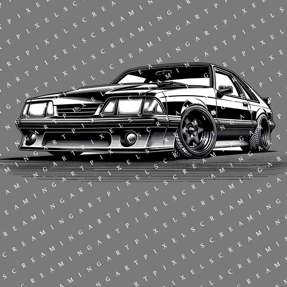 FOXページ Ford Foxbody Mustang 5.0, Notchback Foxbody Digital File