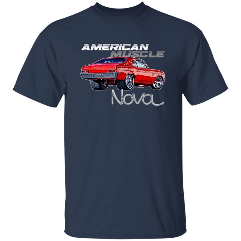 Chevy Nova SS American Muscle, Muscle Car camicia, Nova, SS, T-Shirt immagine 7