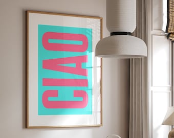 Ciao Print: Retro Italian Wall Art