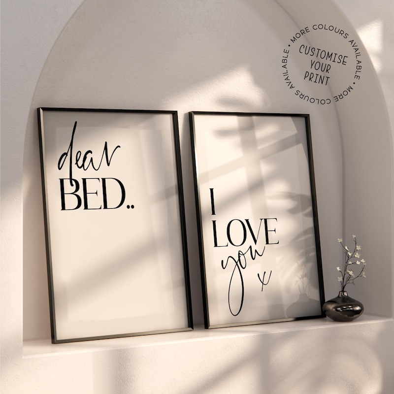 Bedroom Wall Art - Etsy UK