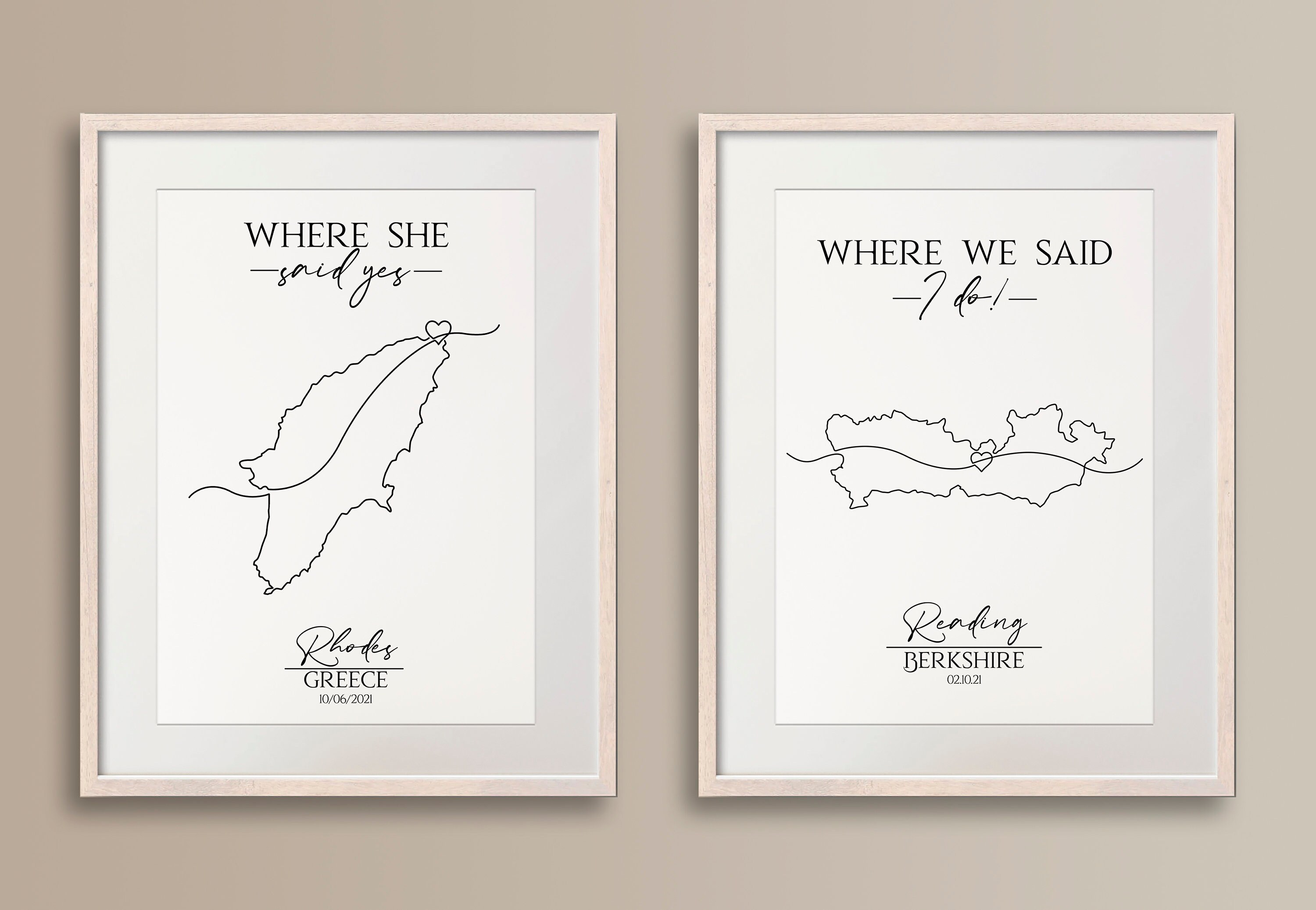Personalised Couples Map Continuous - Il Fullxfull.3992084455 75x6