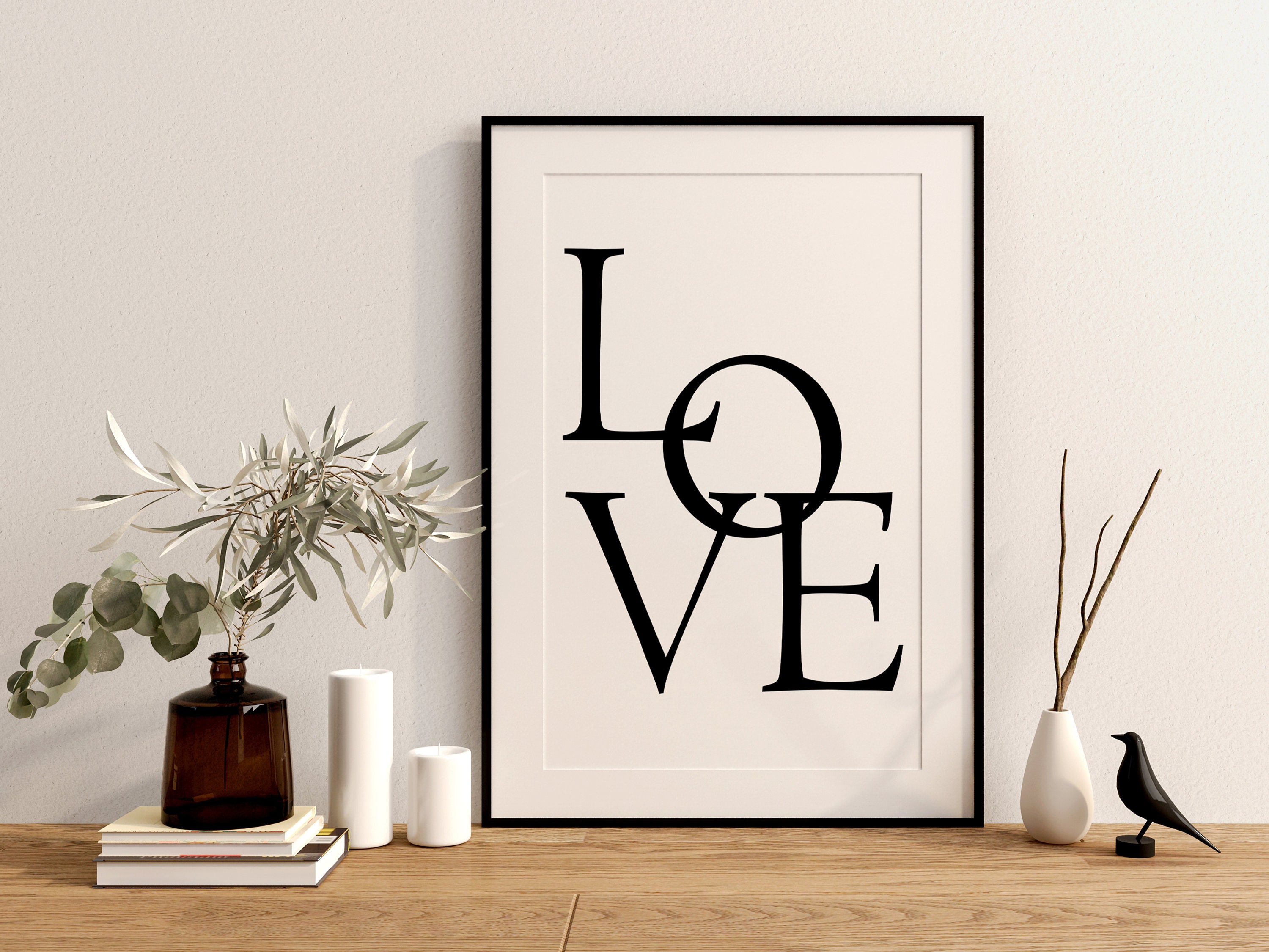 Love Printable Wall Art, Inspirational Quotes Print, Boho Wall Art ...