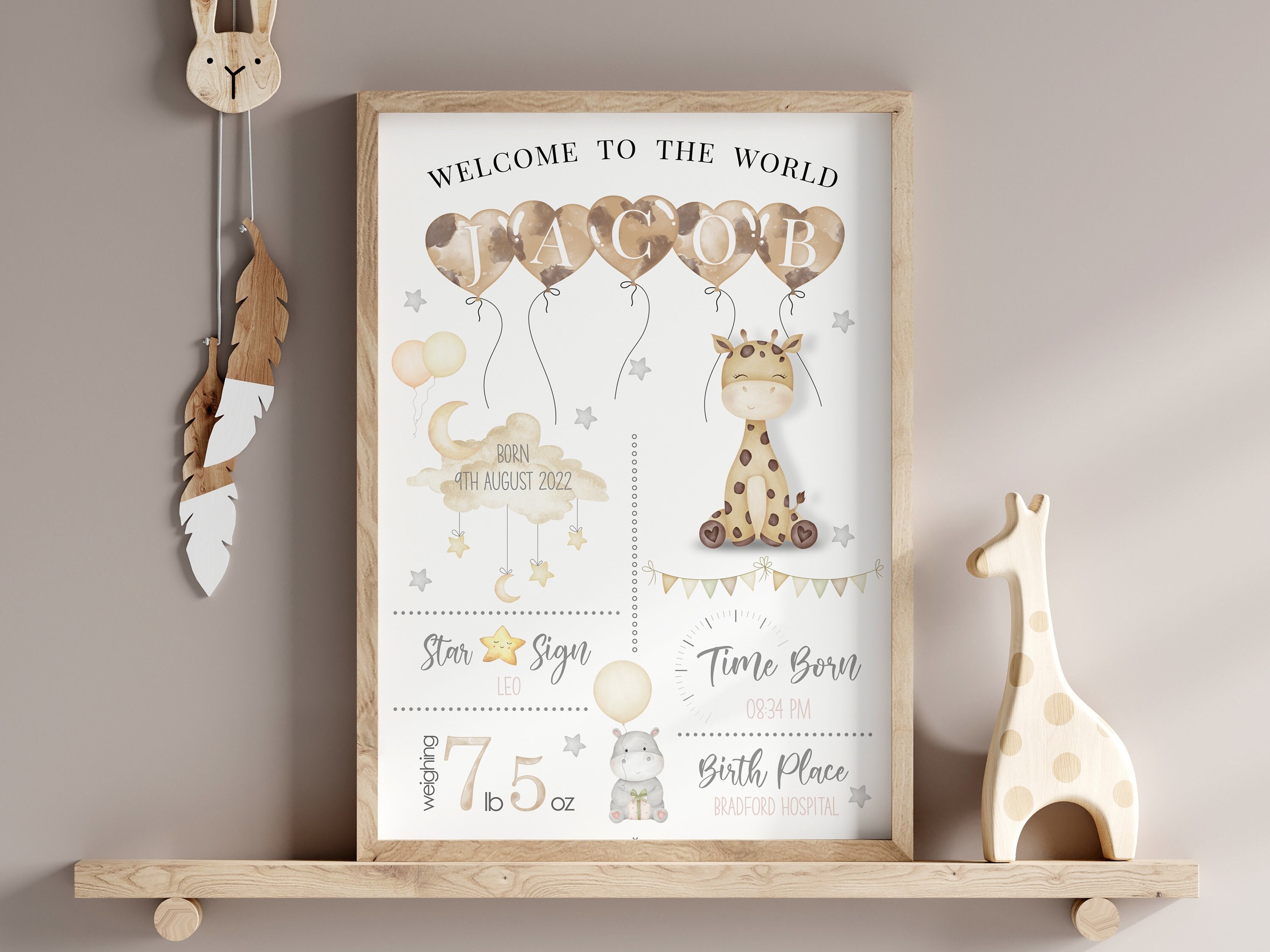 Baby Giraffe Christmas Mug, Personalized Giraffe Coffee Mug Gifts