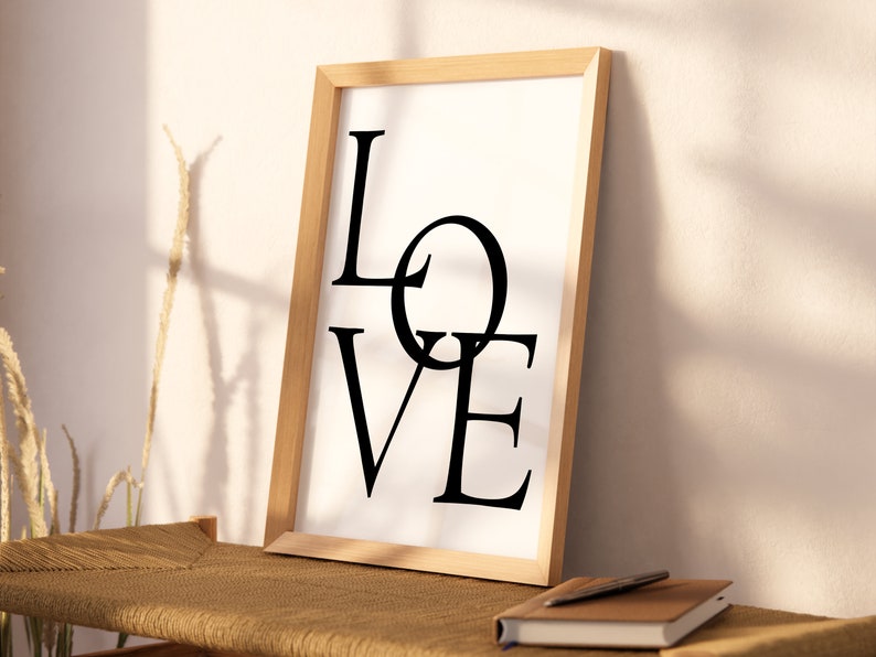 Love Printable Wall Art, Inspirational Quotes Print, Boho Wall Art ...