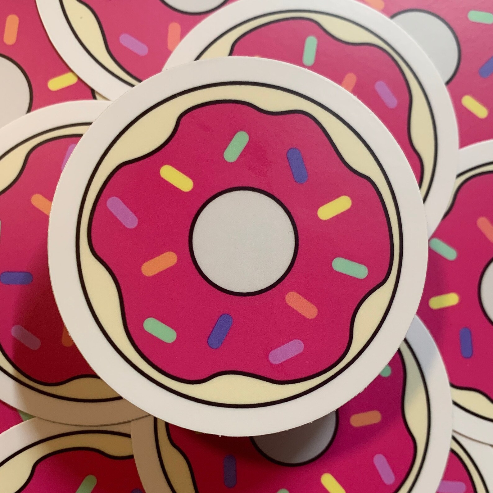Donut Stickers Doughnut Stickers Cute Dessert Stickers Food Etsy