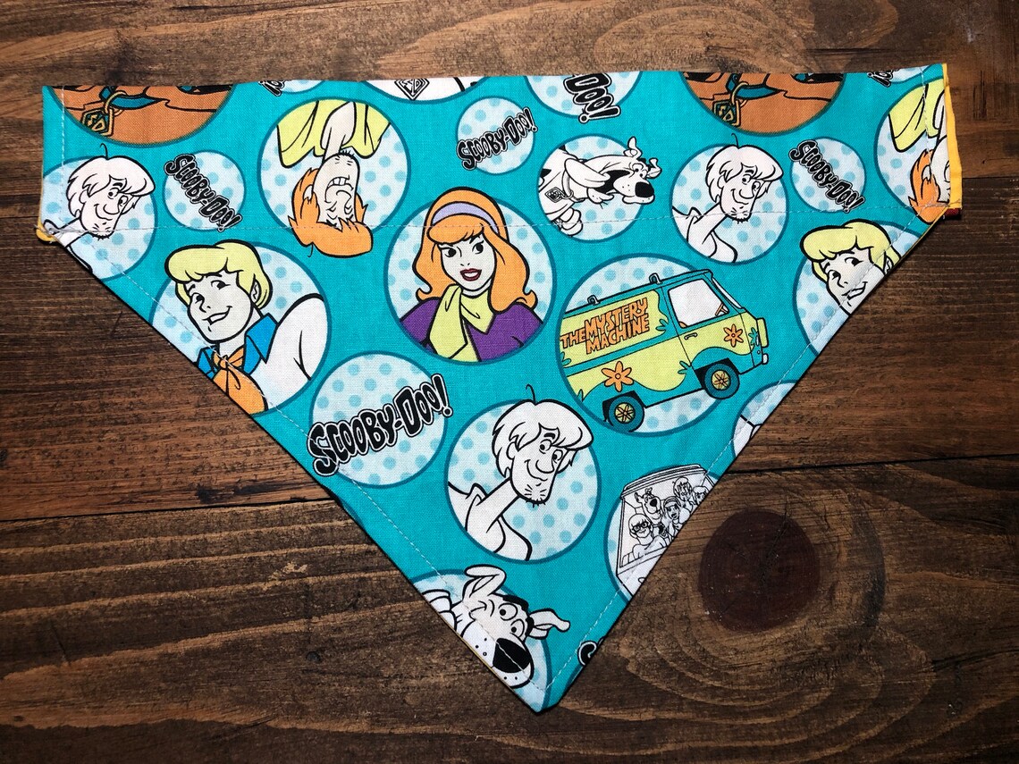 Scooby Doo Mask Dog Bandana Scrunchie Set Etsy