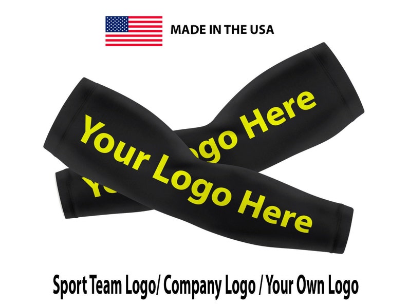 Your Own Logo Custom Arm Sleeves Arm Protection Etsy