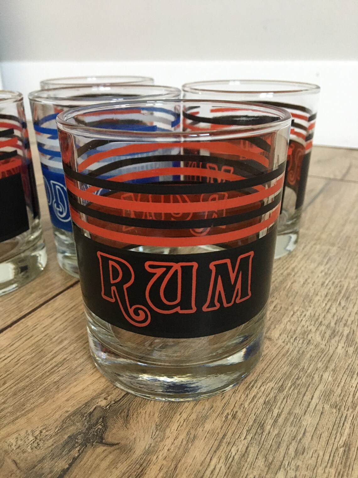 Vintage tumblers vintage glassware rum glasses vodka Etsy