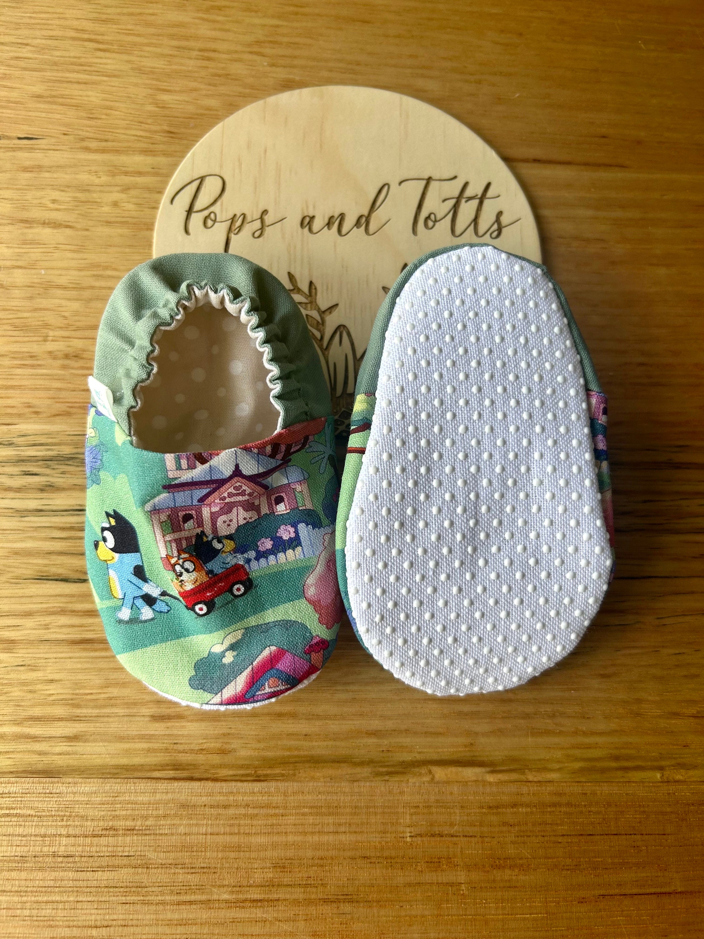 Bluey Baby Shoes / Slippers / Pre Walker Shoes / Cot Shoes/ Etsy