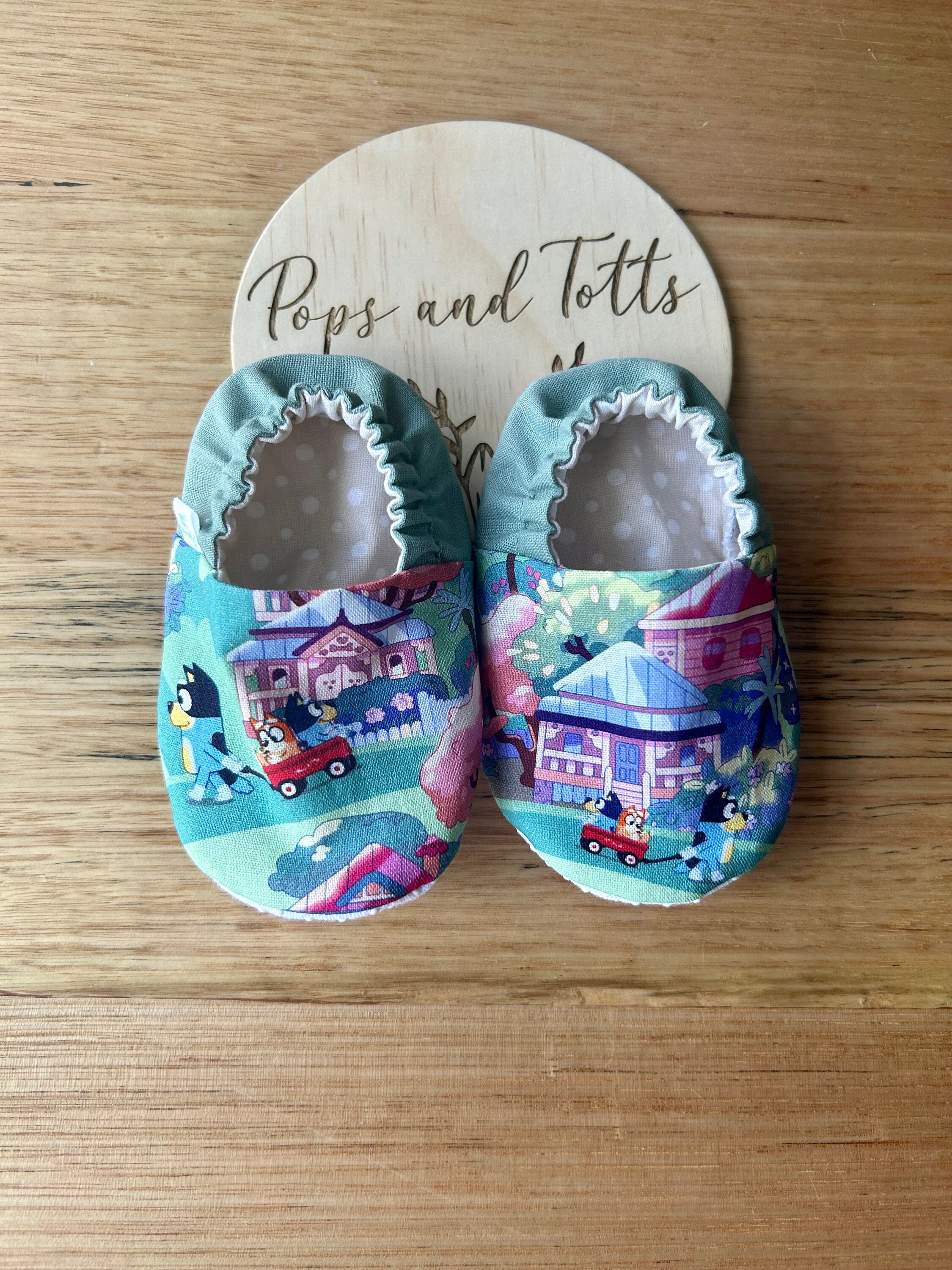 Bluey Baby Shoes / Slippers / Pre Walker Shoes / Cot Shoes/ Etsy