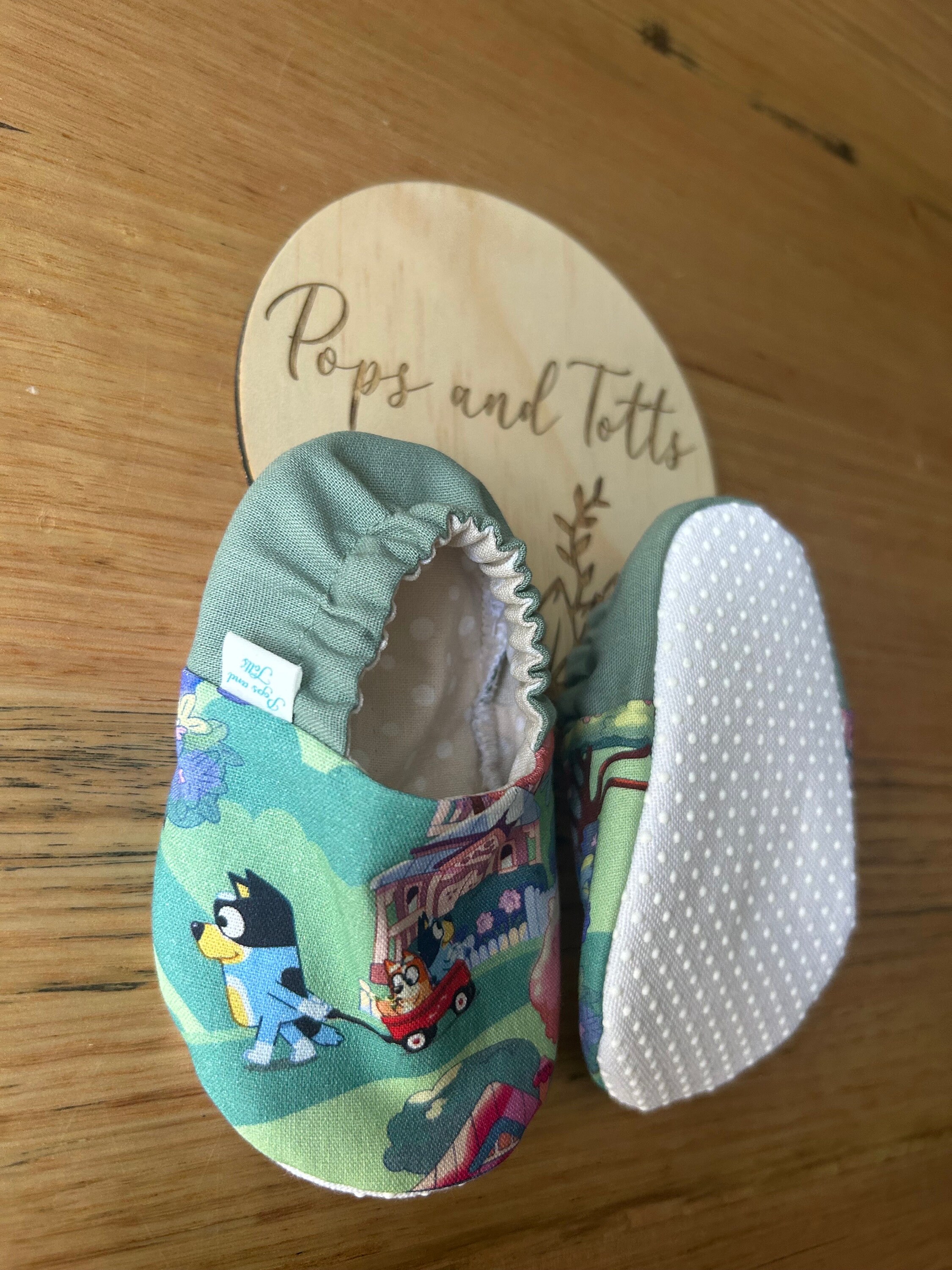 Bluey Baby Shoes / Slippers / Pre Walker Shoes / Cot Shoes/ Etsy