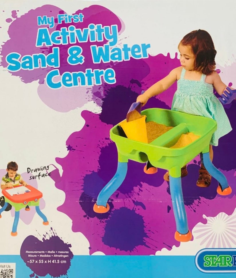 2in1 Sand and WATER TABLE & drawing table my first activity Etsy