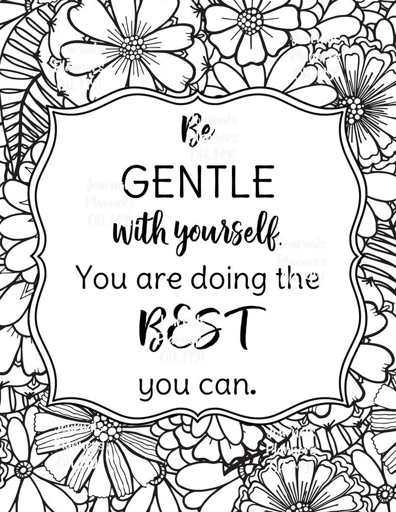 My Self Care Coloring Workbook and My Self Care Assessment | Etsy