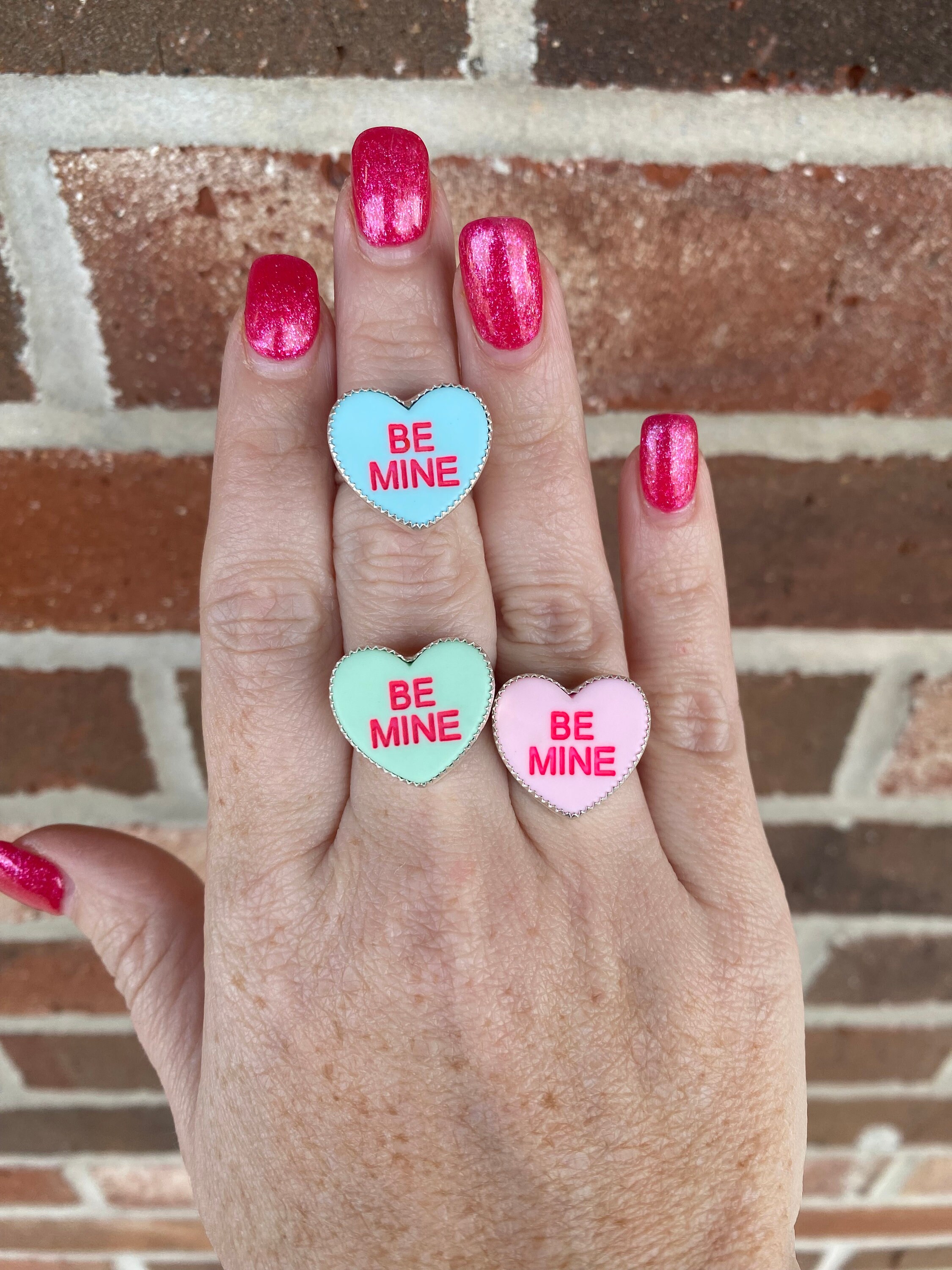 Heart Ring | Blue Heart Ring | Heart Jewelry | Be Mine Ring ...