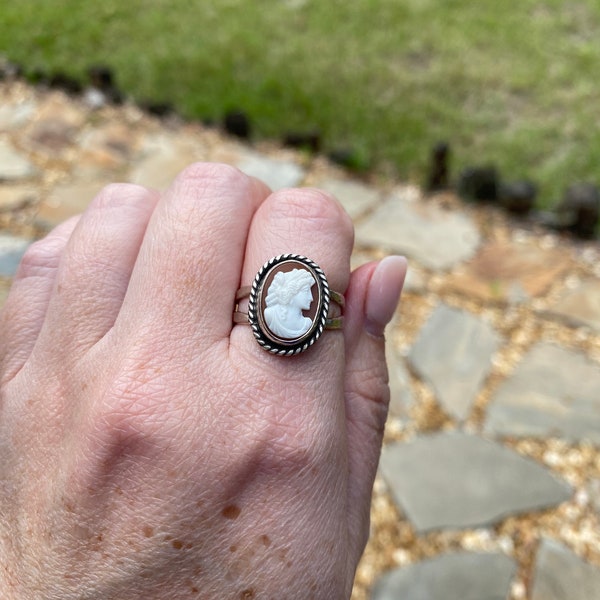 Cameo ring | Cameo jewelry | Cameo | Sterling Silver ring | Sterling silver jewelry