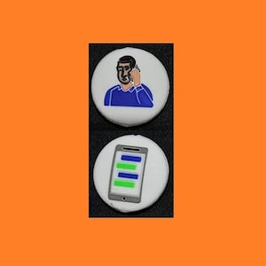 THE ORIGINAL FUNNY Decide Who Serves Call or Text Vibration Spinner Dampener Tennis Gift Two Sided Double Sided