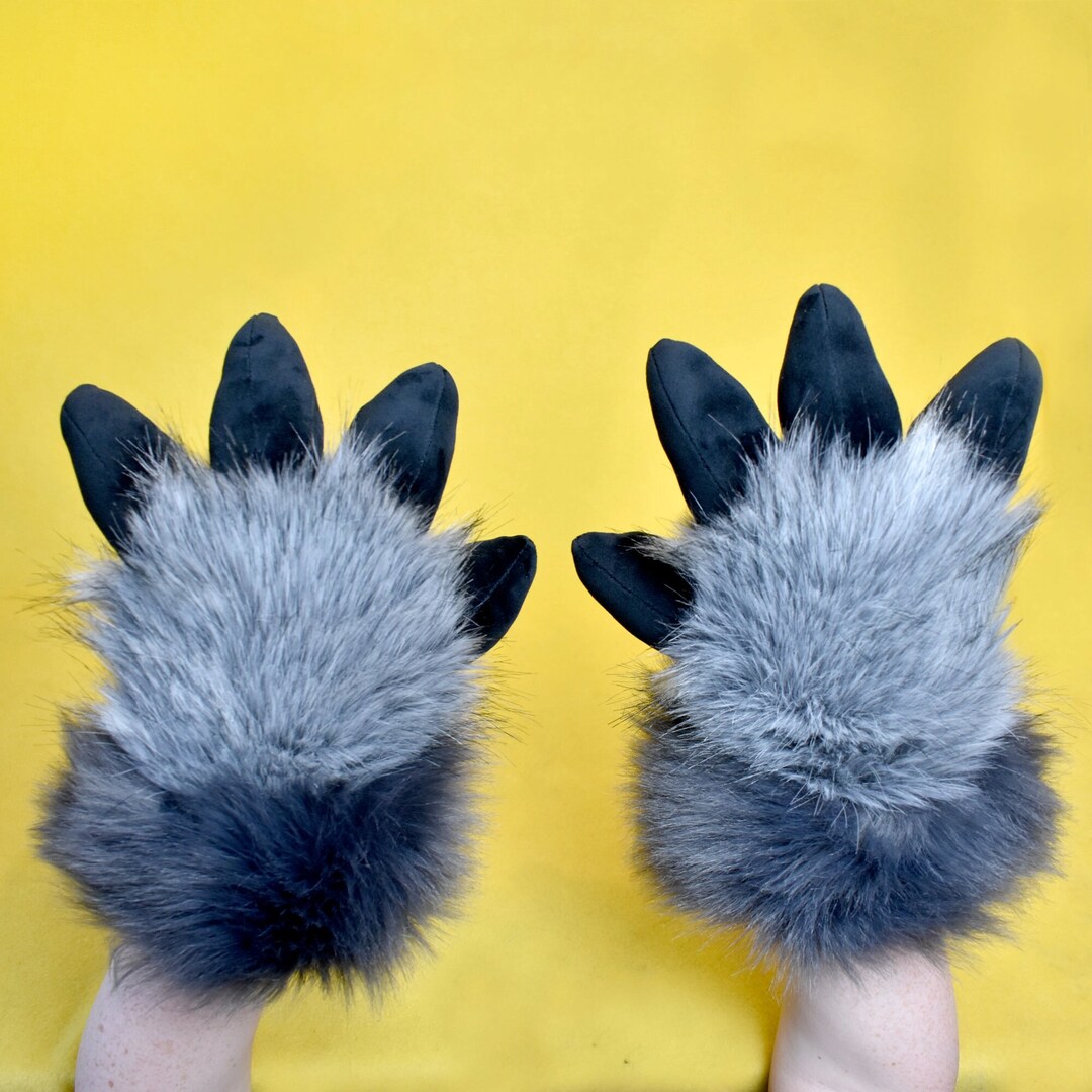 Furry Custom Plush Fursuit Hand Paws Deer Dino & Protogen 