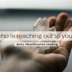 Which Deity/Goddess is Reaching Out to You?