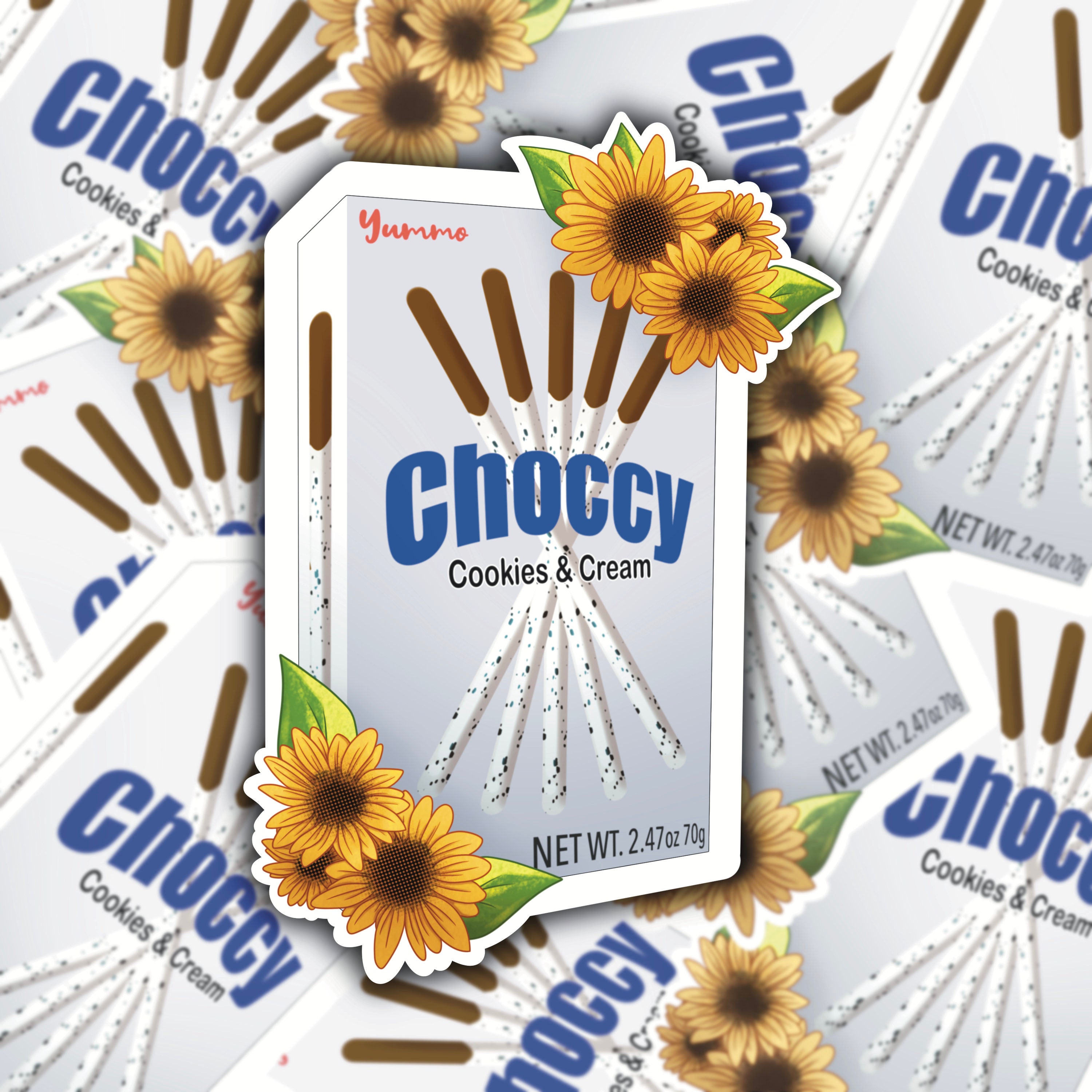 Chocolate Biscuit Vinyl Sticker Collection Glossy Vinyl Etsy