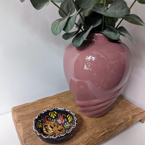Vintage Mauve Haeger Swirl Designed Vase, Haeger 919