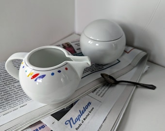 Juego de cremera y azucarero Nova de Retro Studio: paleta de colores y Tivoli