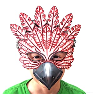 DIY Masks for Kids & Teens, 3 Unique Bird Masks, Printable- Very Easy to Make, Halloween Masks, Halloween Art Activity, Coloring, Papercraft