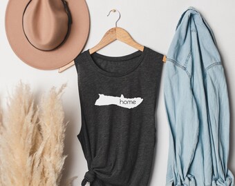 Molokai Island is Home Muscle Tank, Hawaii Tank, Aloha Tank, Womens Tank, Hawaiian Style, Hawaii, Local, Funny, Hawaii Gifts