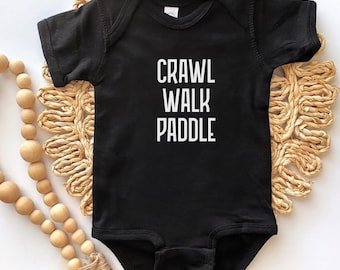 Crawl Walk Paddle Baby Onesie, Hawaii, Keiki, Hawaii Kids, Funny Hawaii, Outrigger Canoe, Beach Baby, Ocean Lover, Paddling, Paddler