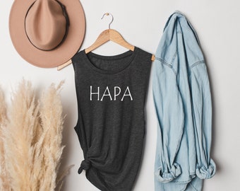 Hapa Muscle Tank, Hawaii Tank, Aloha Tank, Womens Tank, Hawaiian ...