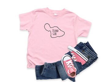 Island Girl (Maui) Toddler Tee, Hawaii, Keiki, Funny Baby, Born on Maui, State of Hawaii, Island of Maui, Island Born, Hawaiian