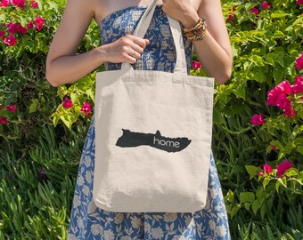 Molokai Island is Home Canvas Tote Bag, Hawaii, Hawaii Gifts, Gift for Mom, Hawaiian Style, Pidgin, Funny, Aloha Gifts, Funny Bag