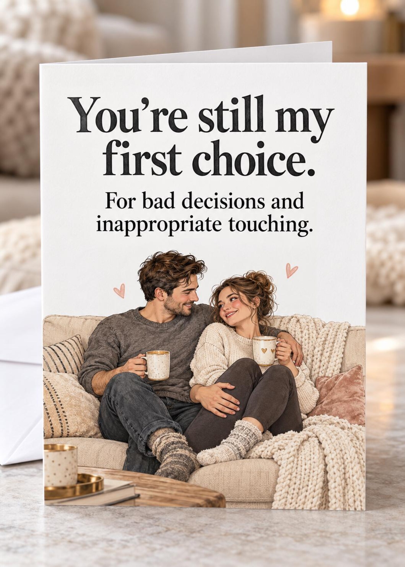 Funny Naughty Valentine’s Day Card | Cheeky Love Card for Him or Her ...