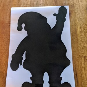 Weihnachtsmann Fensterklammer / Weihnachtsdekoration / Festliche Fensterklammer / Wiederverwendbar