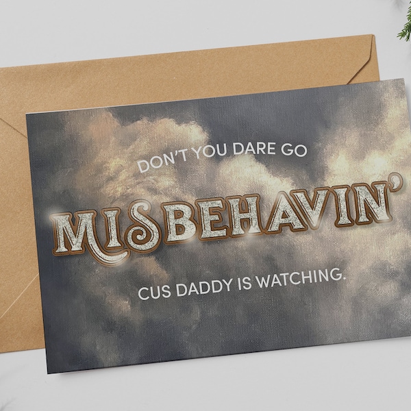 Misbehavin' Holiday Card  |  The Righteous Gemstones Funny Greeting Card