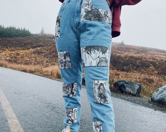 Hand Painted Jeans Etsy hand painted jeans etsy