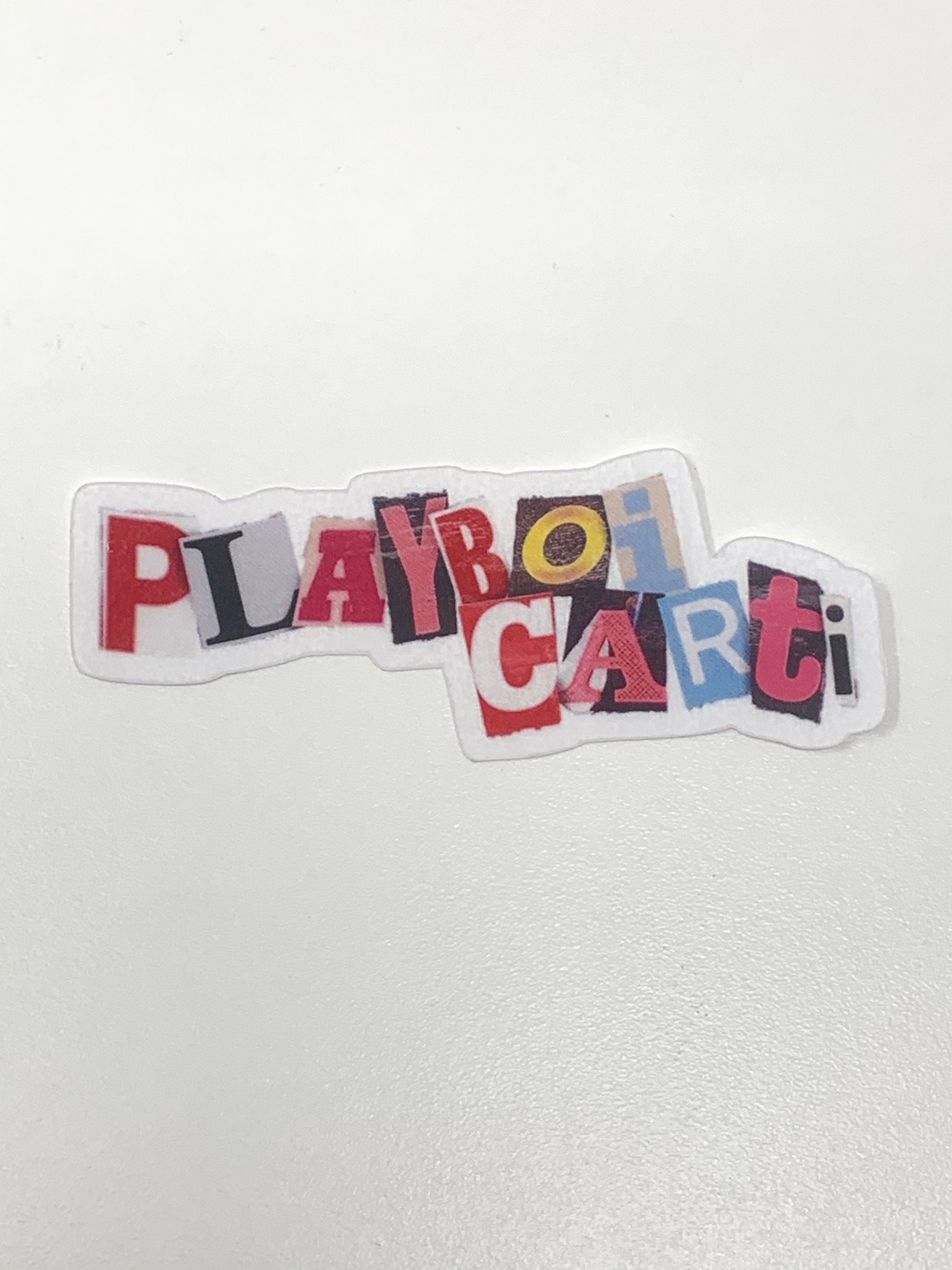 Playboi carti sticker newspaper cut out style waterproof | Etsy