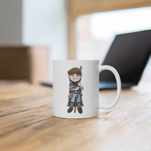 DNDToons Wizard -- Original Art White Ceramic Mug
