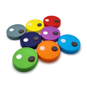 8x Mushroom Grain Jar Lids: Leak-Proof, Self-Healing Ports