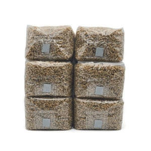 Sterilized Rye Grain Bags: Organic Mushroom Substrate with Self-Healing Injection Port