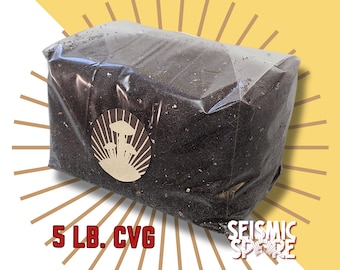 Seismic Spore CVG Mushroom Substrate: Coir, Vermiculite, Gypsum Mix - 5 lbs