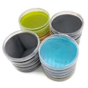 Pre-Poured MEA Agar Plates: Activated Charcoal & Assorted Colors
