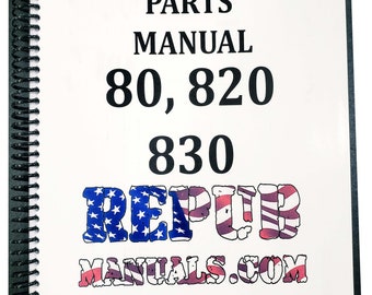 John Deere 830 Tractor Parts Manual