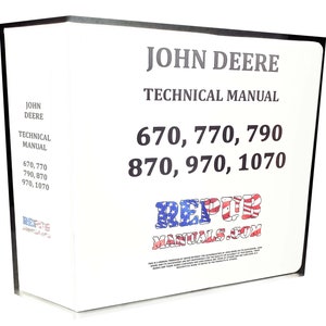 870 John Deere Technical Service Shop Repair Manual