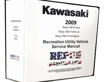 2009 KAWASAKI TERYX 750 Technical Service Dealer Repair Manual