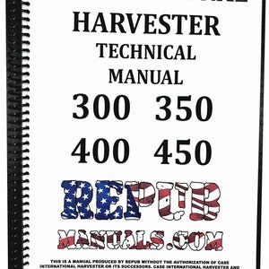 International 350 Tractor Technical Service Repair Shop Manual