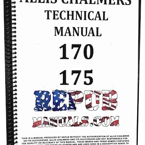 Allis Chalmers 175 Tractor Technical Service Repair Shop Manual
