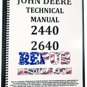 John Deere 2640 Tractor Technical Service Repair Manual