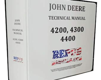 4400 John Deere Technical Service Shop Repair Dealer Manual