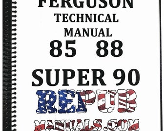 Massey Ferguson 85 Technical Service Repair Shop Manual